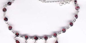 Silver Bezel Necklace-13