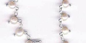 Silver Bezel Necklace- N-10