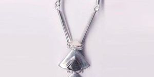 Silver Cabochon Neckalce N-4