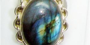 Silver Cabochon Stone Rings R-401