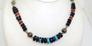 Silver Gemstones Necklace - SGM-2