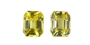 Ceylon Yellow Sapphire Pair Unheated