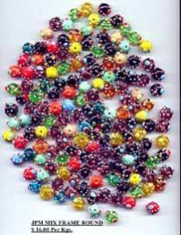 Frame Round Mix Bead