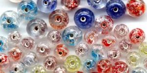Round Multicolor Mix Glass Bead
