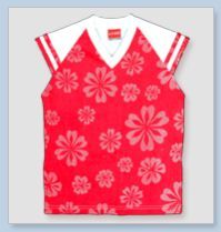 Girls Pink and White Cotton T Shirt