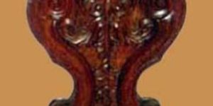 Carved Teakwood Side Table