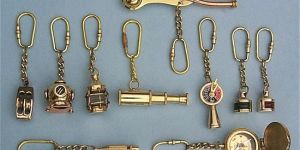 Golden Brass Nautical Key Chains