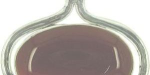 Silver Frame Oval Carnelian Gemstone Pendant