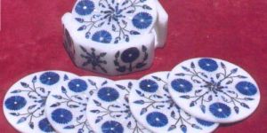 White Marble Kitchen Serving Coaster