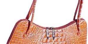 Ladies Designer Brown Leather Handbag