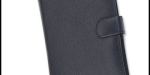 Black Genuine Leather Passport Holder