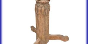 Brown Wooden Round Table