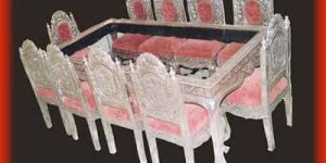 Silver Coated Dining Table