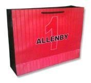 Red Printed Paper Shopping Bag