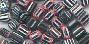 Black Fancy Glass Beads