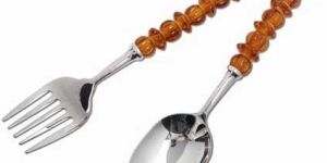 Silver Polished Stainless Steel Fork Spoon