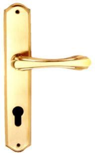 Golden Brass Door Handle Lock