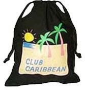 Black Drawstring Cotton Bag