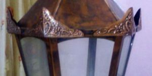 Hexagonal Copper Lamp