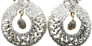 Designer Inspired American Diamond Earrings