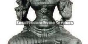 Black Stone God Statue