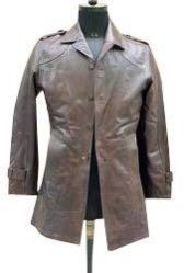 Mens Waist Length Leather Jacket