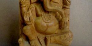 Wooden Ganesha Statue