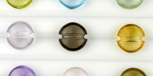 Lentil Round With Carved Belt 14mm