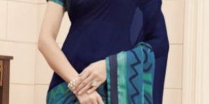 Sbw9128-Mn Subhash Tumhari Sulu Designer Blue Georgette Saree