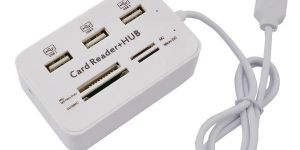 JU25  USB 2.0 3 PORT HUB + CARD READER