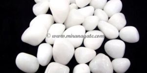 White Agate Tumbled, White Agate Pebbles