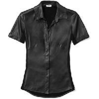 Leather Short Sleeve Shirt