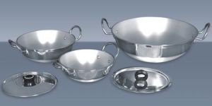 aluminium karahi -heavy Bottom