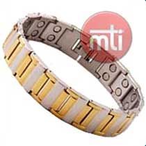 Double Line Titanium Germanium Bracelet