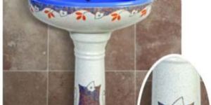 Vitrosa Series Jalpari Set Pedestal Wash Basin