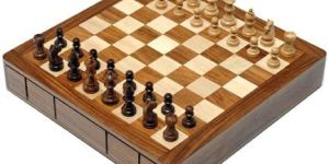 Sheesham Sliding Drawer Chess Set