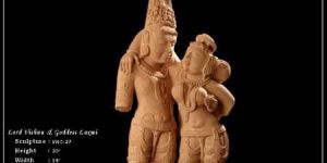 God Vishnu With Lakshmi Statues