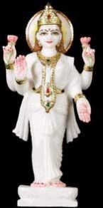 Lakshmi Statue Holding Lotus Flower