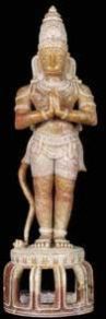 Red Marble Lord Hanuman Statues
