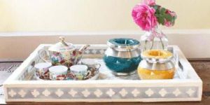 Bone Inlay Serving Tray