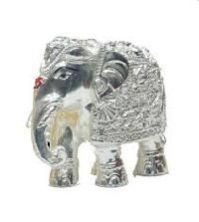 Silver Plated Elephant Statues