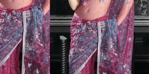 Designer Handwork Net Saree