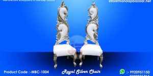Royal Silver Wedding Chair
