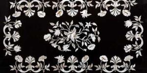 Mother of Pearl Inlaid Stone Table Top