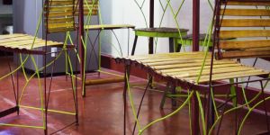 Bamboo Dining Table Set