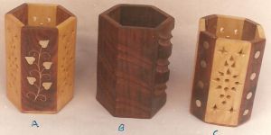 Wooden Pen Stand