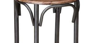 Iron Pipe Bar Chair with Cross Back