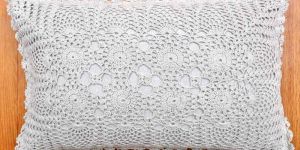 Crochet Rectagular Cushion Cover
