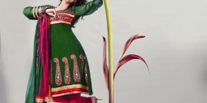 Designer Green Salwar Kameez Dress Material