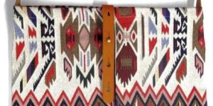 Jacquard Leather Loop Bags